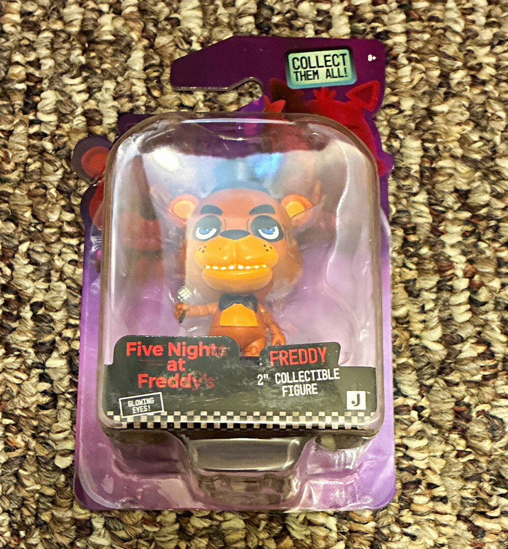 Jazwares Five Nights at Freddy's Freddy Fazbear 2" Figure w/ Glowing Eyes new